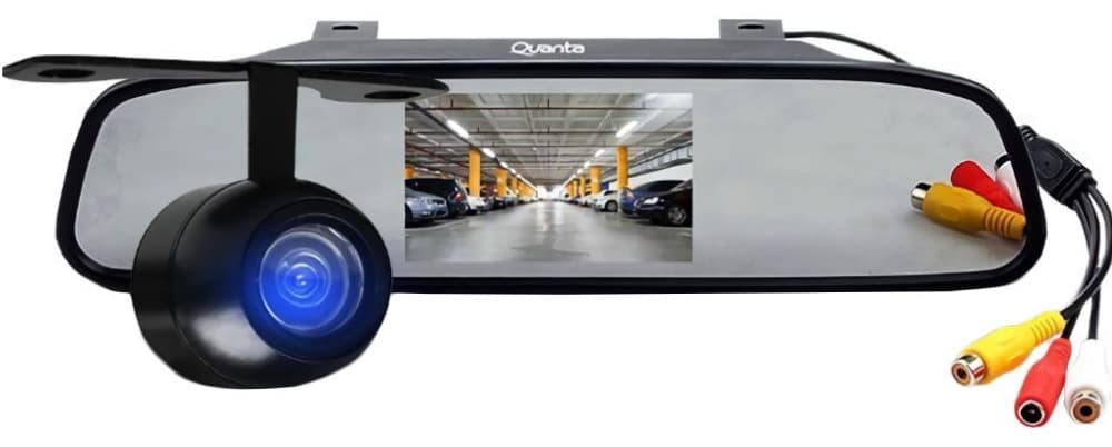 Câmara de marcha-atrás Quanta QTCRD500 - Preto