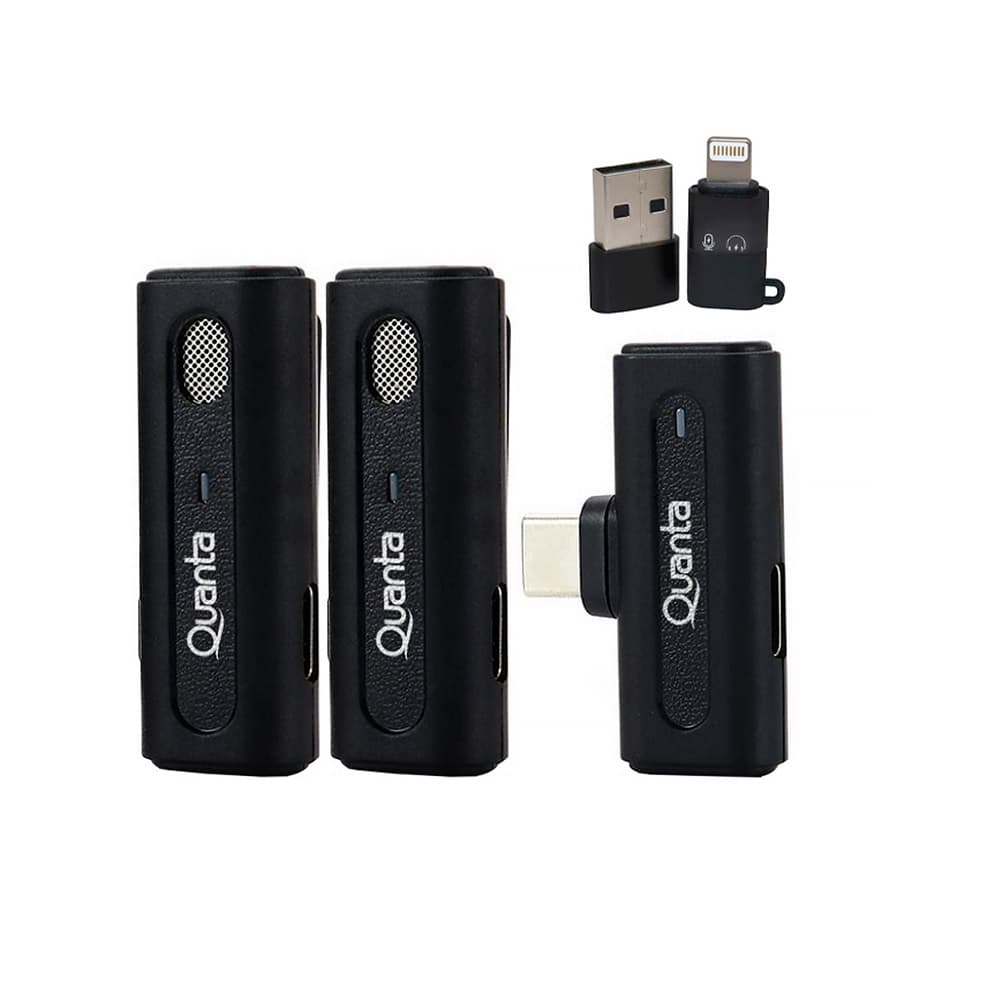 Microfone Wireless Quanta QTMDM20 Dual - Black 3