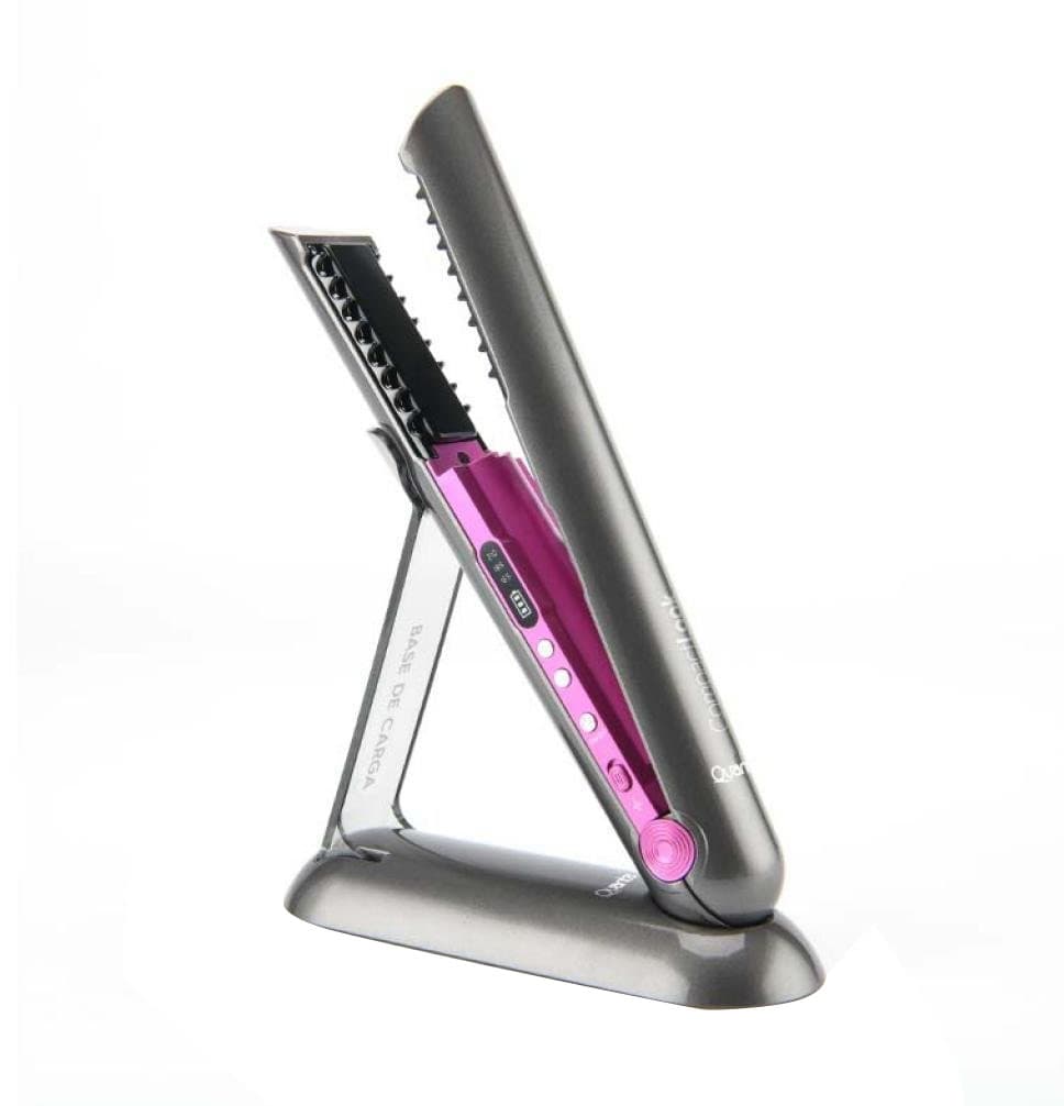 Chapinha Portátil Quanta QTPPR10 210°C 4000mAh - Cinza/Rosa 1