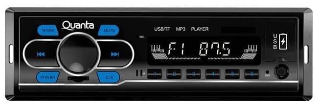 Toca Rádio Quanta QTRRA72 Bluetooth - Black