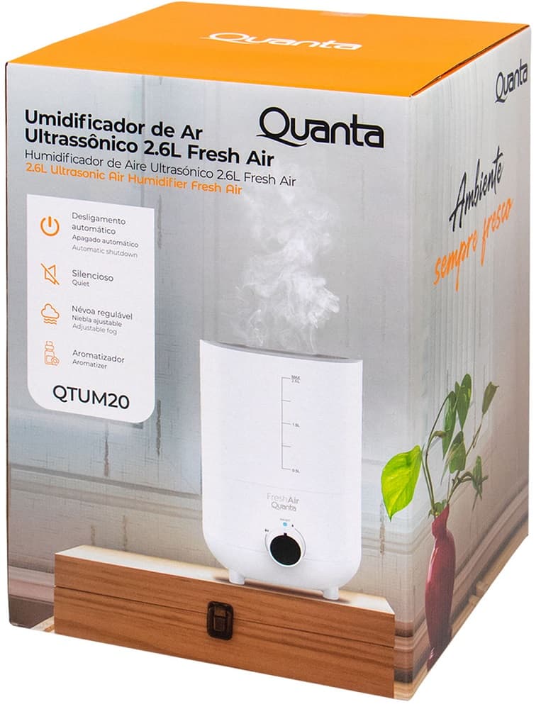 Umidificador de ar Quanta QTUM20 Fresh Air 2.6L - Branco 3