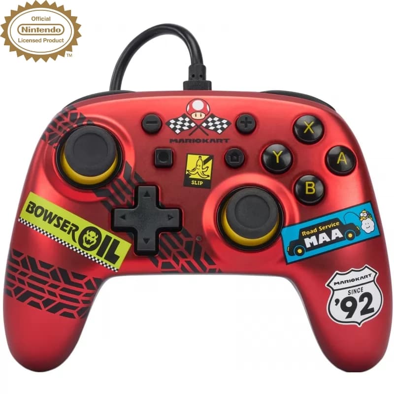 Controle Nintendo Switch PowerA Nano Wired - Mario Kart: Racer Red (PWA-A-04531) 1