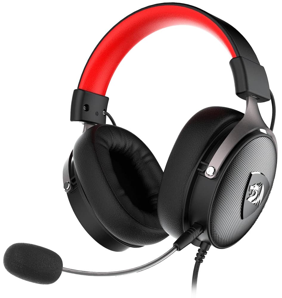 Fone de ouvido Redragon Icon H520 - Preto/Vermelho