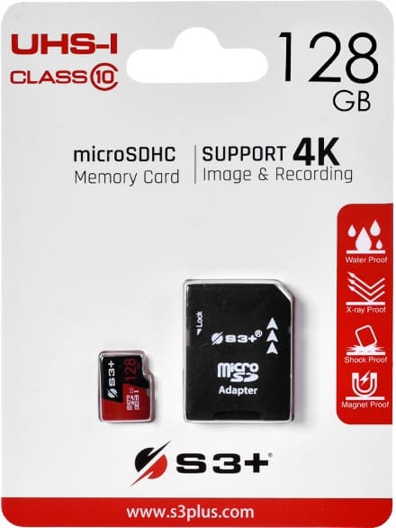 Memória Micro SD S3+  S3SDC10U1/128GB-R 128GB UHS-I Class10