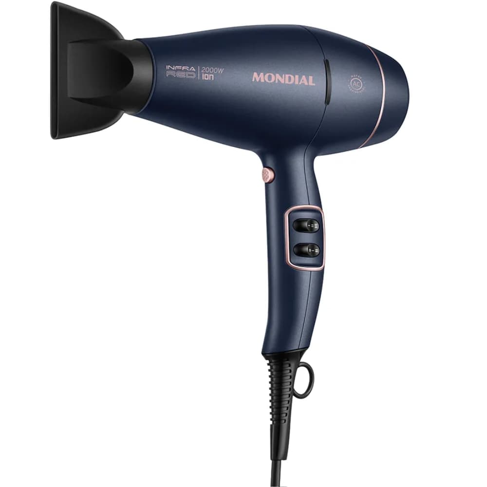 Secador De Cabelo Mondial Infra Red SCP-01-IR 2200W 110V - Blue/Rose 1