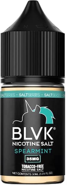 Essência Para Vaper BLVK Nicotine Salt Spearmint 35mg Nicotina - 30ml