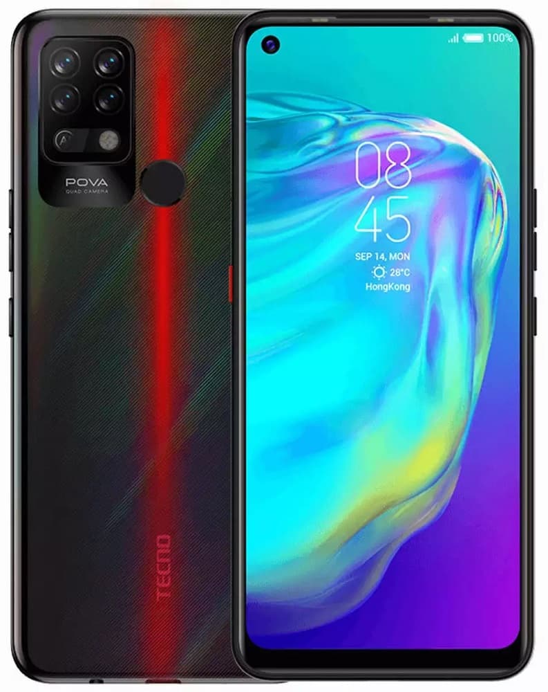 Smartphone Tecno Mobile Pova LD7 LTE DS 6.8" 6/128GB - Preto