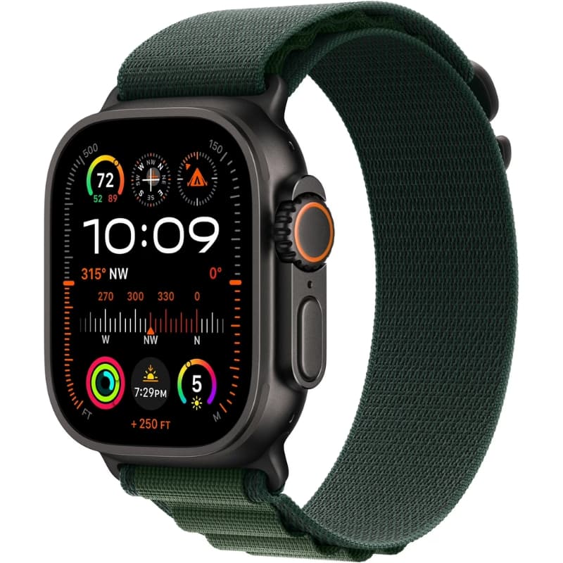 Apple Watch Ultra 2 MX4T3BE/A 49mm (GPS + Celular) - Black Titanium/Dark Green Alpine Loop 1