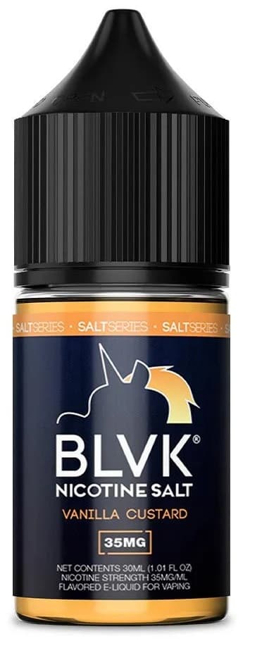 Essência Para Vaper BLVK Nicotine Salt Vanilla Custard 35mg Nicotina - 30ml