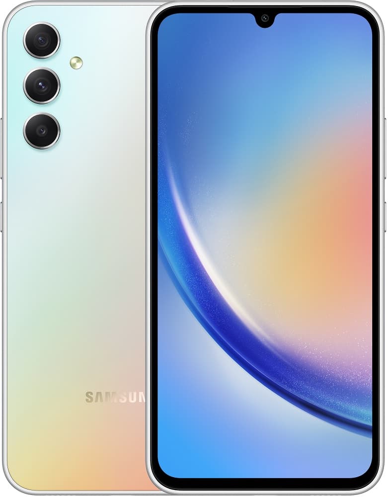 Smartphone Samsung Galaxy A34 SM-A346M DS 5G 6.6" 6/128GB - Awesome Silver (Homologado)