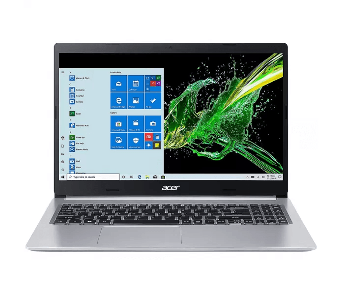 Notebook Acer Aspire 5 A515-55-378V de 15.6" FHD con Intel Core i3-1005G1/4GB RAM/128GB SSD - Pure Silver