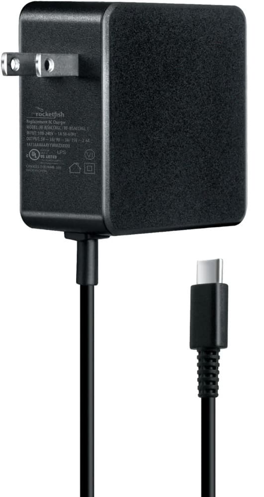 Adaptador De Corrente Nintendo Switch AC Adapter USB-C 2V - Black