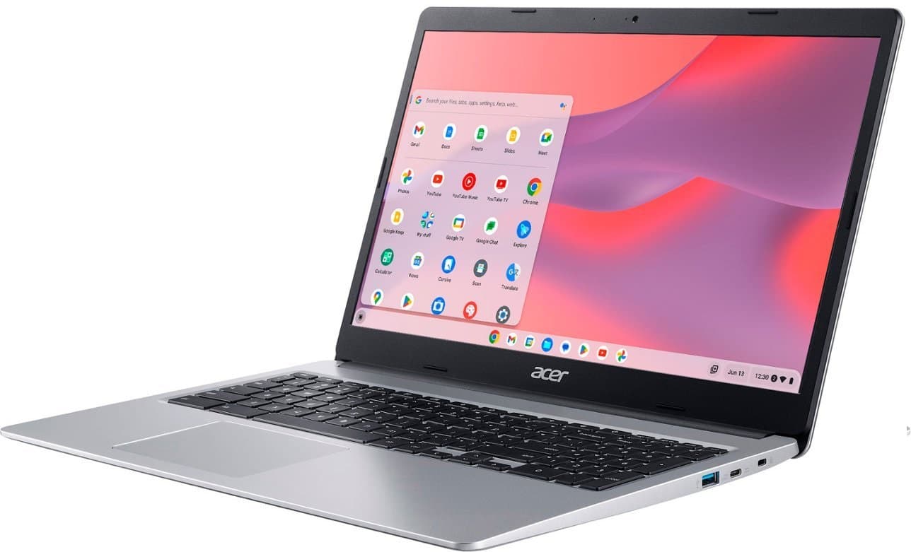Noteboook Acer Chromebook 315 CB315-3H-C69K 15.6" Intel Celeron N4020 4/64GB - Pure Silver + Capa 3