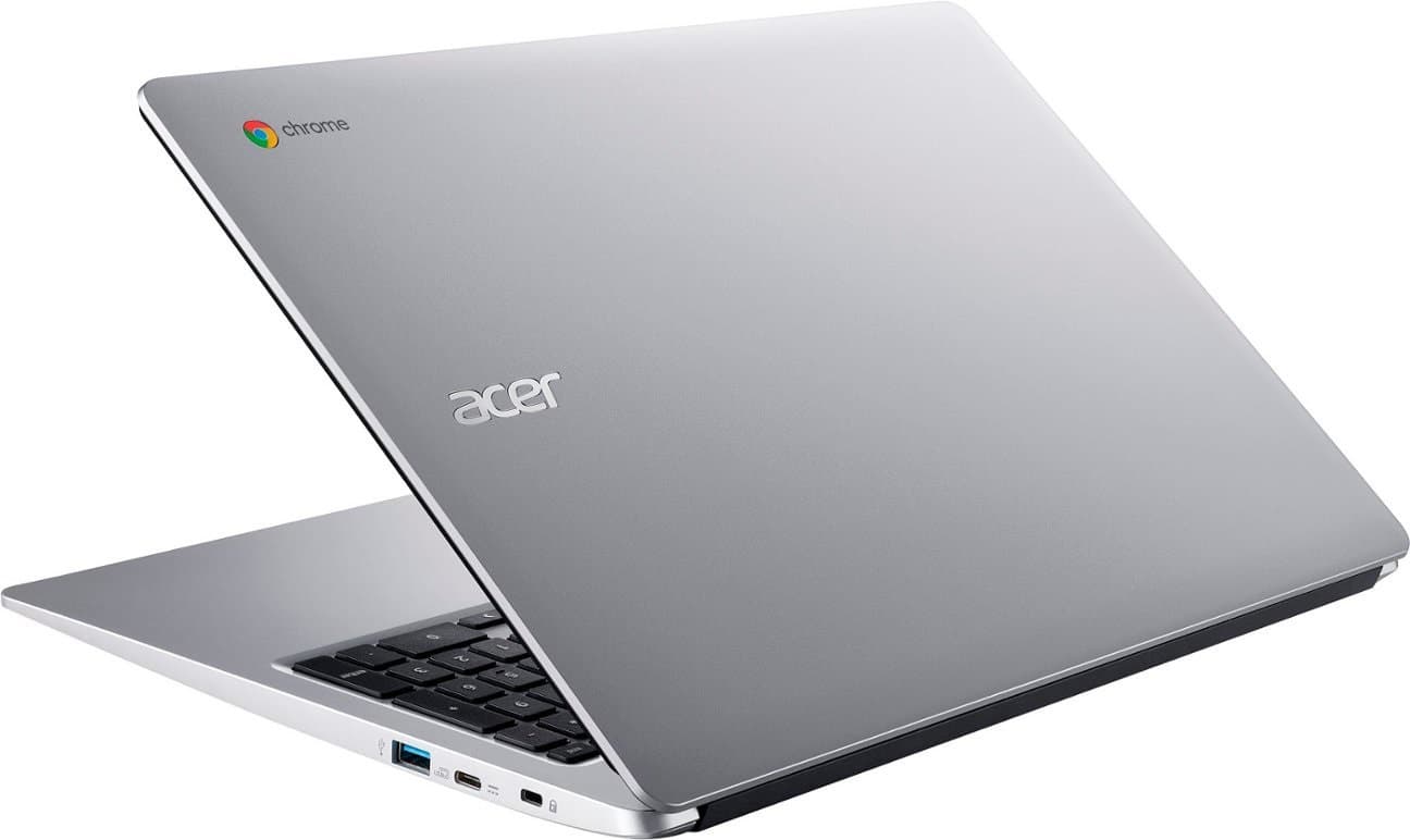 Noteboook Acer Chromebook 315 CB315-3H-C69K 15.6" Intel Celeron N4020 4/64GB - Pure Silver + Capa 4