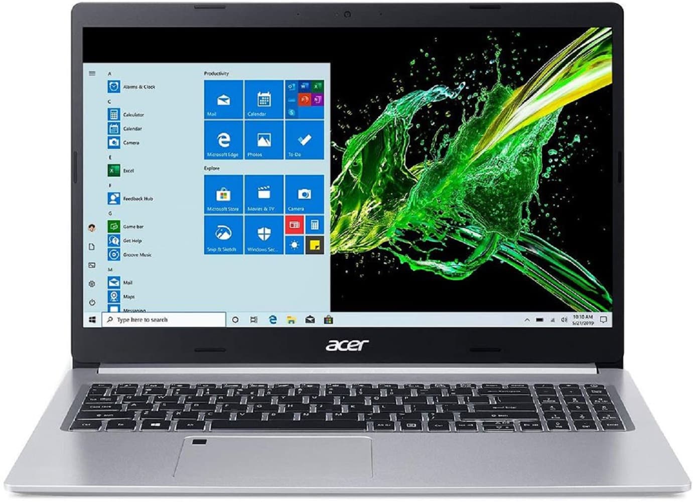 Notebook Acer Aspire 5 A515-55-35SE 15.6" Intel Core i3-1005G1 4/128GB SSD W10 - Pure Silver 1