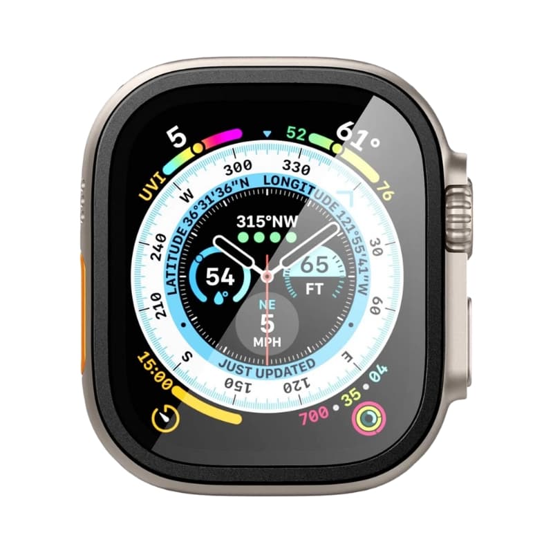 Pelicula Spigen para Apple Watch Ultra AGL06163 GlastR Slim Pro - Black 3