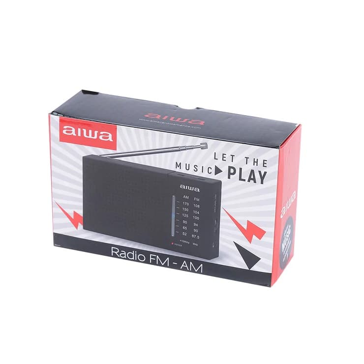 Rádio AM/FM portátil Aiwa AWFML2 - Preto 3