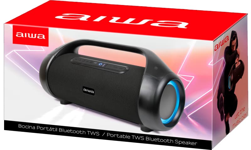 Speaker Aiwa AW-S1000BT 90W 2V Bluetooth - Preto 3