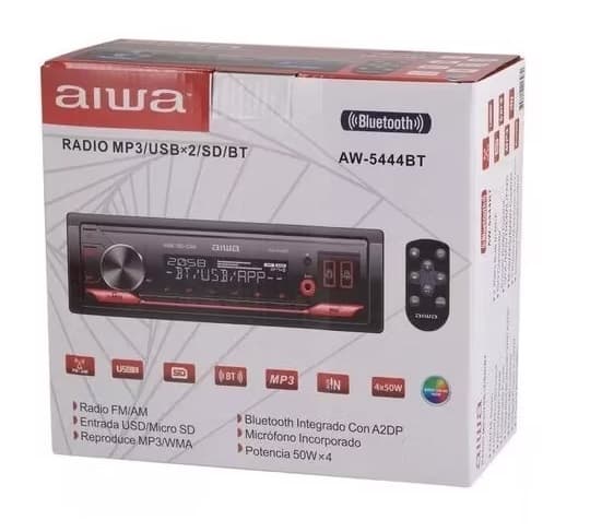Toca Rádio Aiwa AW-5444BT USB 50W - Preto 4