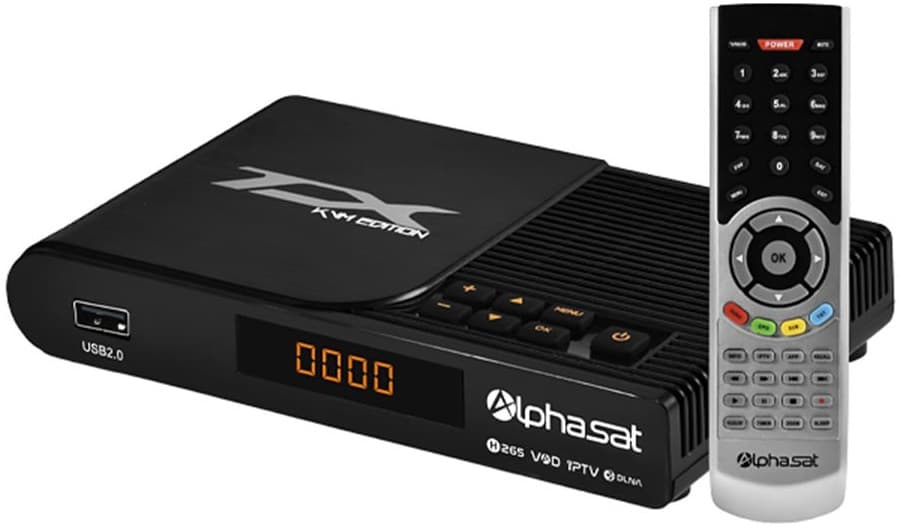 Receptor FTA Alphasat TX KVM Plus FHD - Preto 1