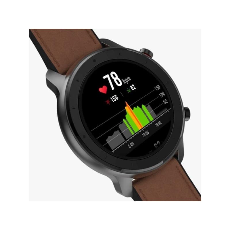 Relógio Smart Amazfit GTR A1902 47mm Aluminium Alloy Grafite/Marrom 1