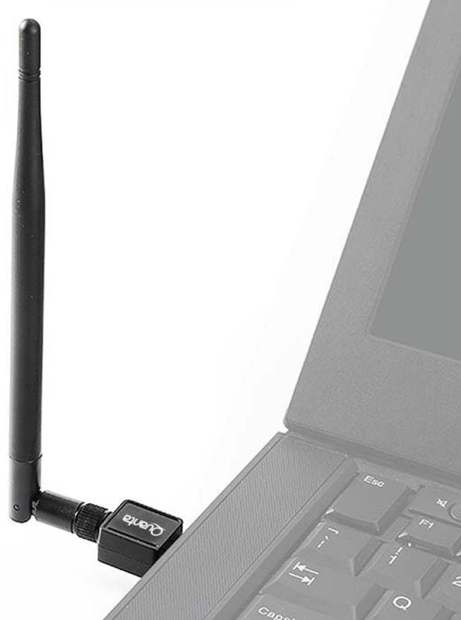 Adaptador WiFi Quanta QTA802 USB Com Antena - Preto 1