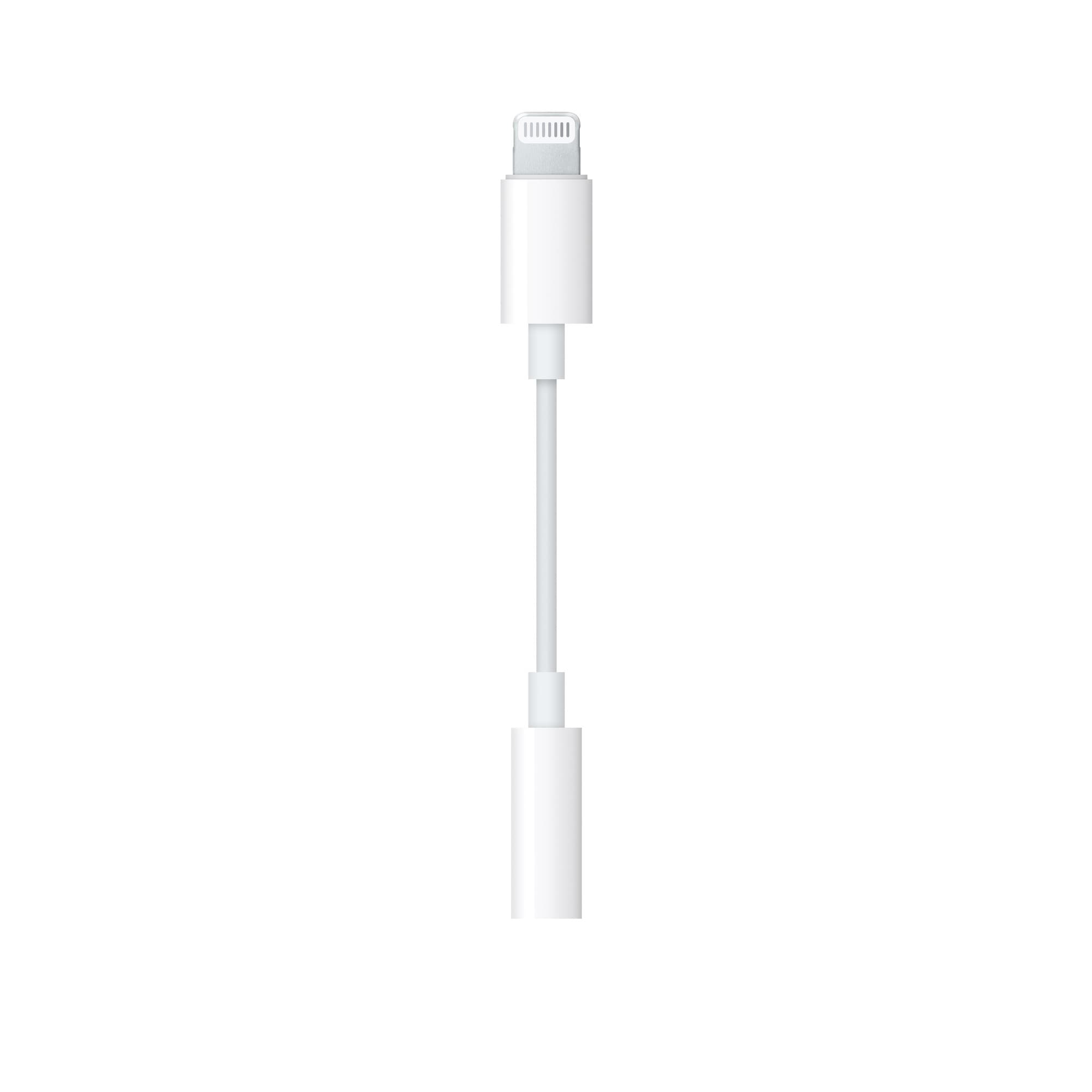 Apple Lightning to 3.5mm Headphone Jack Adapter MMX62AM/A - White 1