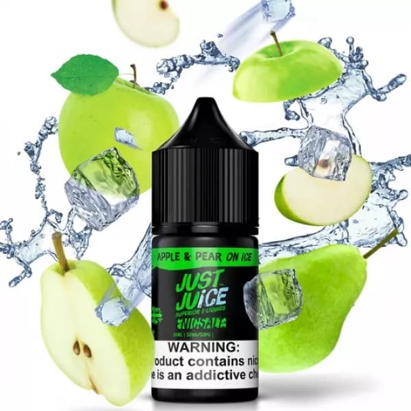 Essência para Vaper Just Juice Nic Salt Apple & Pear On Ice 30mg Nicotina - 30mL