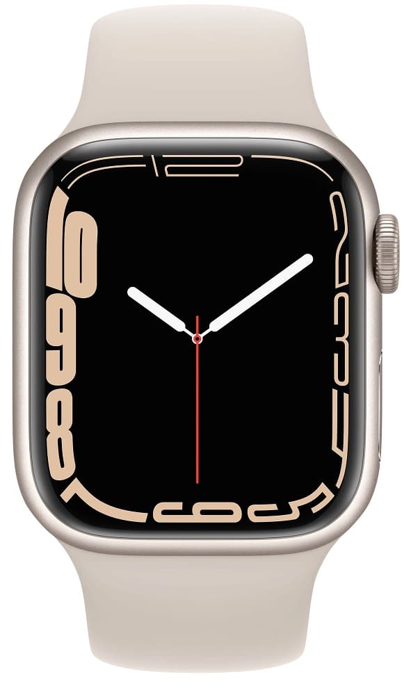 Apple Watch Serie 7 41mm GPS MKMY3LL/A - Starlight Aluminum - Starlight Sport Band 1