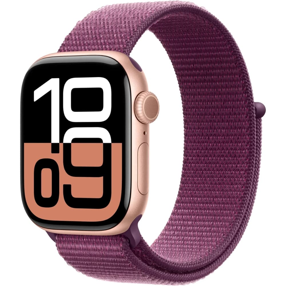 Apple Watch Series 10 MWWK3AM/A 42mm GPS - Aluminum Rose Gold/Plum Sport Loop 1