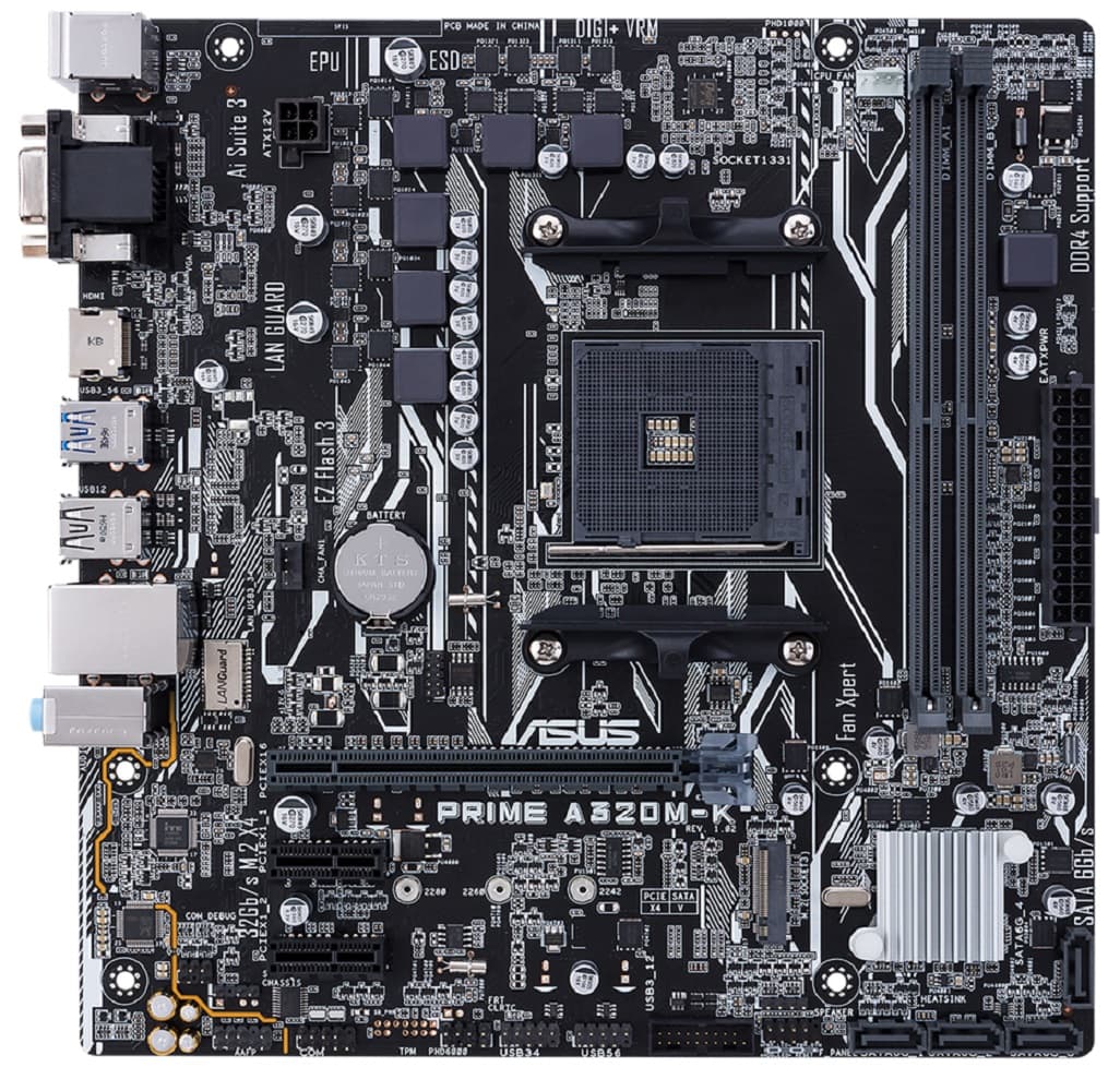 Placa Mãe Asus Prime A320M-K HDMI/M2/DDR4 1