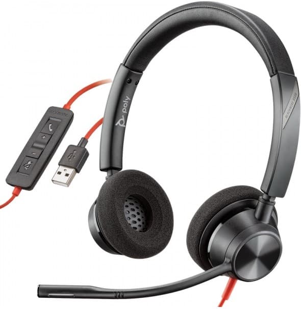 Fone de Ouvido Poly Plantronics BlackWire BW3320-M - Preto