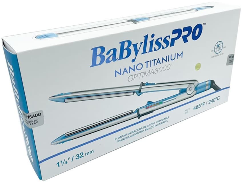 Chapinha para Cabelo BaByliss Pro Nano Titanium OPTIMA3000 2V - Silver/Blue 3
