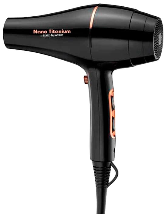 Secador de Cabelo Babyliss Pro Nano Titanium 220V - Rose Gold Black