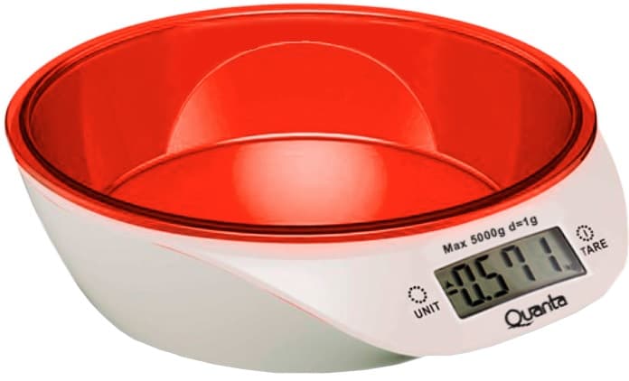 Balança Digital para Cozinha Quanta QTBLC9000 5kg - Branco/Laranja