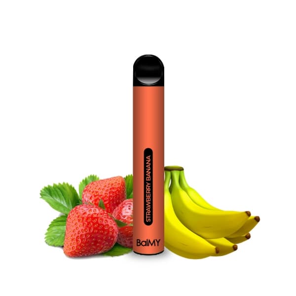 Vaper BalMY Descartável 5% Nicotina 600 Puffs - Strawberry Banana