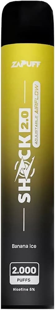 Vaper Descartável Zapuff Shock 2.0 2000 Puffs - Banana Ice