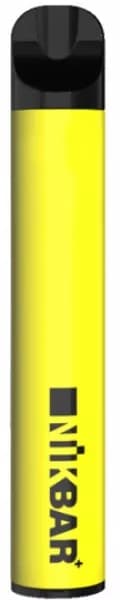 Vaper Descartável Nikbar 5% Nicotina 600 Puffs - Banana Ice