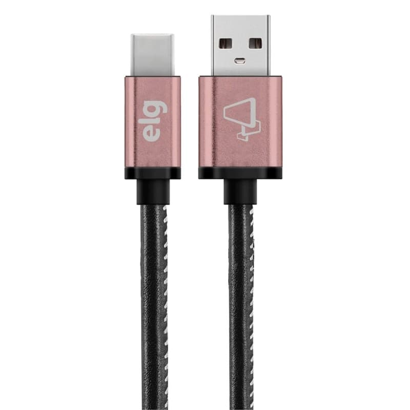 Cabo Tipo C ELG SKNC10BK (1m) Preto/Rosa 1