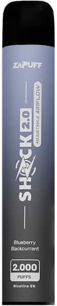 Vaper Zapuff Descartável Shock 2.0 2000 Puffs - Blueberry Blackcurrant