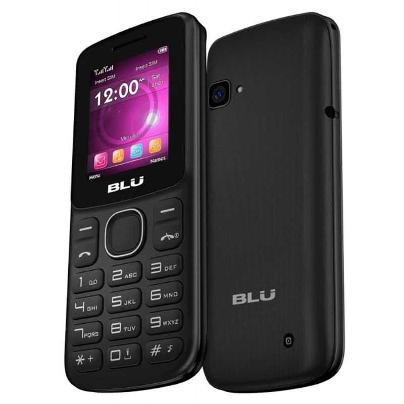 Celular Blu A120 DS 3G 1.8" con plug p/antena Rural - Preto