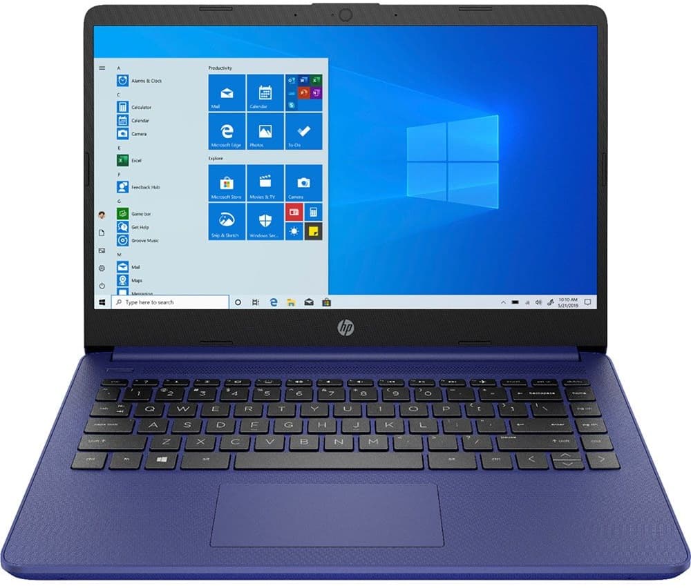 Notebook HP 14-Dq0005dx 14" Intel Celeron 4/64GB EMMC W10 - Indigo Blue 1