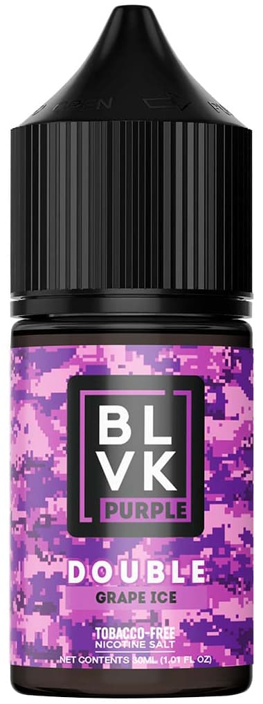 Essência Para Vaper BLVK Purple 50mg Nicotina Salt Double Grape Ice - 30ml