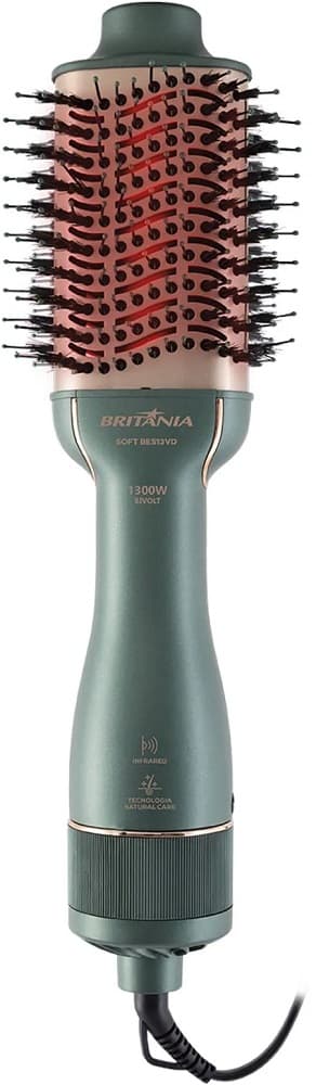 Escova Secadora Britânia BES13VD 1300W 2V - Green/Gold 1