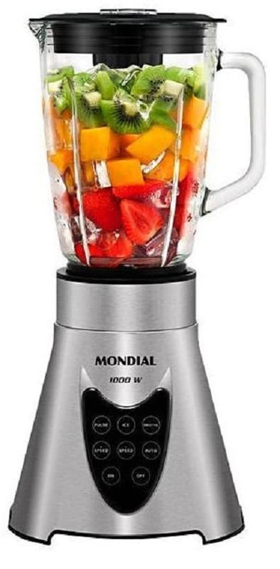 Liquidificador Mondial Crystal Master Premium L-94 1000W 220V - Prata