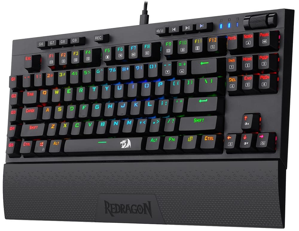 Teclado Gaming Redragon Broadsword Mechanical K588RGB-PRO Inglês - Black 1