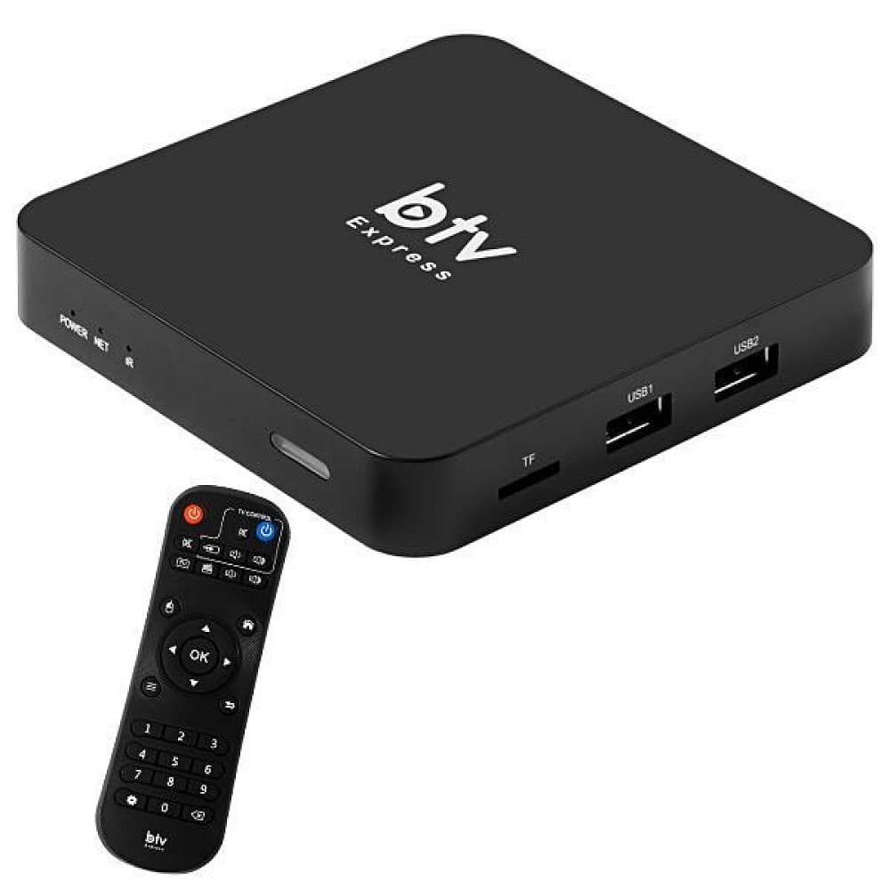 Receptor FTA BTV E9 Express 4K Ultra HD Wifi Bivolt - Preto