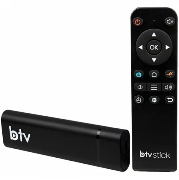 Receptor Tv Box BTV Stick ES13 4K UHD 1/8GB Android - Preto