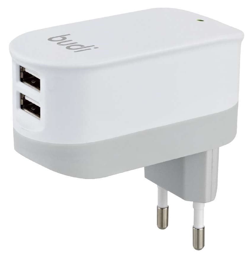 Carregador de Parede Budi M8J029E 12W EU Plug Branco 1