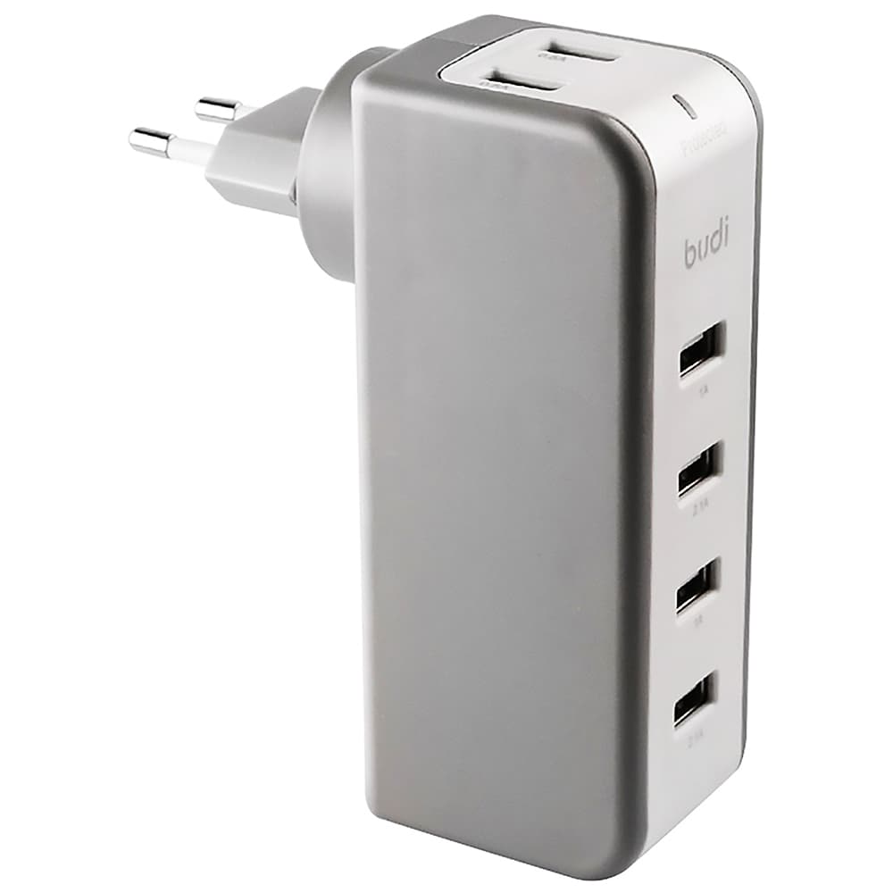 Carregador de Parede Budi M8J301E 36W EU Plug Cinza/Prata 1